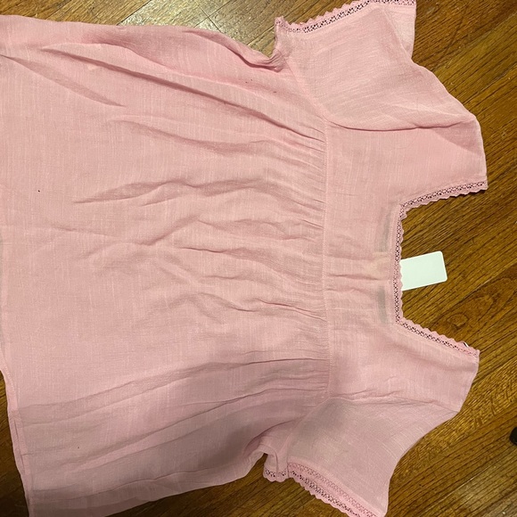 NWT, Perch by Blu Pepper, women’s 2X top, pink with embroidery - Picture 2 of 3